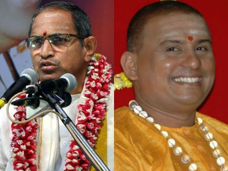 స్వాముల లడాయి: చాగంటిపై అనుచిత వ్యాఖ్యలు చేసిన రమణానంద మహర్షిపై కేసు