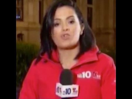 లైవ్‌లో లేడీ రిపోర్టర్ జుత్తు లాగి, ముఖంపై పిడిగుద్దు