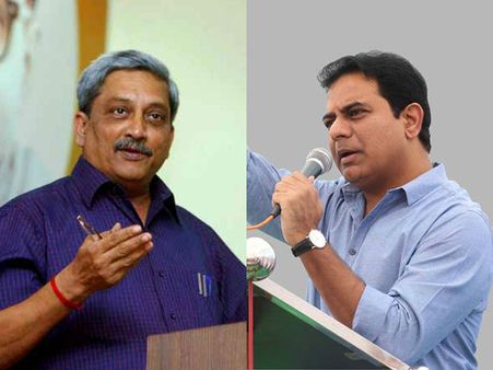 టీ హబ్‌ అద్భుతం, కలిసి పనిచేస్తాం: కెటిఆర్‌పై మనోహర్ పారికర్ ప్రశంసలు