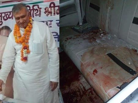 బిజెపి సీనియర్ నేత కారుపై దాడి: ఏకే47లతో వంద రౌండ్ల కాల్పులు, విషమం