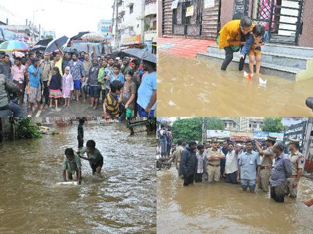 భారీ వర్షం, మెట్రోతో ఇబ్బంది: ఓ వైపు ఇబ్బంది-మరోవైపు సంతోషం