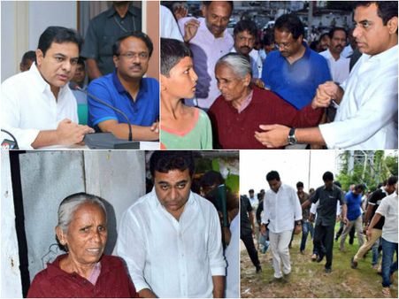 'మా గోస చూడయ్యా': కేటీఆర్ చేయి పట్టుకుని మరీ లాక్కెళ్లింది