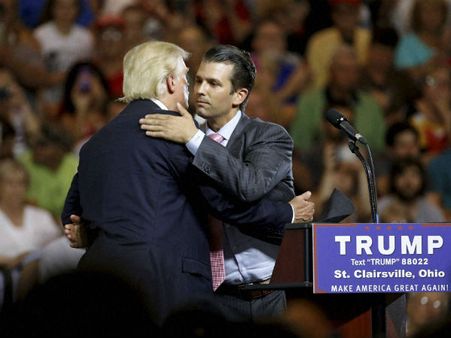 చట్ట ఉల్లంఘనే?: నాన్నకే ఓటేశానంటూ ట్రంప్ కొడుకు