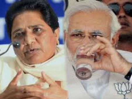 ఒంటరిగానే బరిలోకి, బిఎస్ పి, 97 సీట్లు ముస్లింలకు, ఎస్ పి, బిజెపిల మధ్య పొత్తు