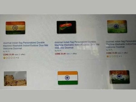 భారత జెండా రంగుల్లో డోర్‌ మ్యాట్‌లు: అమేజాన్‌కు సుష్మా వార్నింగ్