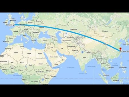 చైనా-లండన్ గూడ్స్ రైలు.. 12వేల కి.మీ.. 18రోజుల ప్రయాణం..