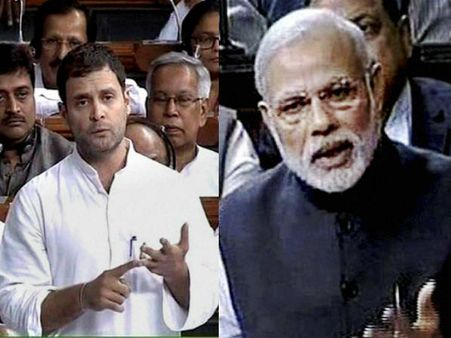 కాంగ్రెస్ దేశానికిచ్చిన వరం ఇదీ: మోడీ ఆసక్తికర వ్యాఖ్యలు, రాహుల్‌కు 'భూకంపం' కౌంటర్