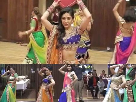 సంగీత్ ఫంక్షన్ లో వరుడి ముందే దుమ్మురేపిన వధువు, కుటుంబసభ్యులు కూడ....