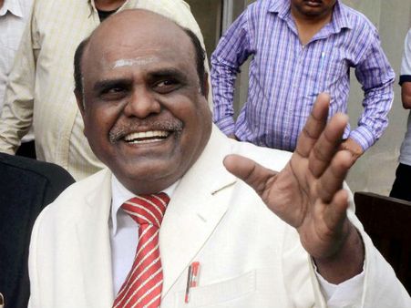 వారంట్ జారీ: వంద మంది పోలీసులతో కర్ణన్ ఇంటికి డిజిపి