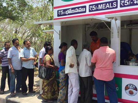 హైద్రాబాద్ లో రూ.5 భోజనం చేసిన వైసీపీ ఎమ్మెల్యే రామకృష్ణారెడ్డి, కారణమిదే