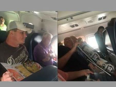 విమానంలో వర్షం, ప్రయాణీకులంతా తడిసిపోయారు