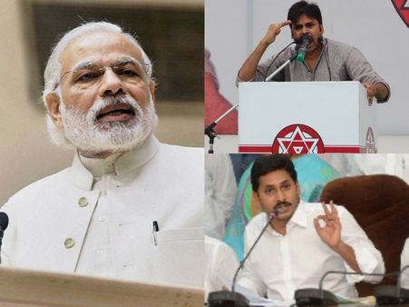 జగన్‌-పవన్ కళ్యాణ్‌లకు 'సర్వే' షాక్: టిడిపిదే గెలుపు, ఈ రాష్ట్రాల్లో బీజేపీదే