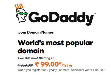 బిజినెస్ ఐడియా: కేవలం రూ.99కే ‘గోడాడీ’ డొమెయిన్ పొందండి
