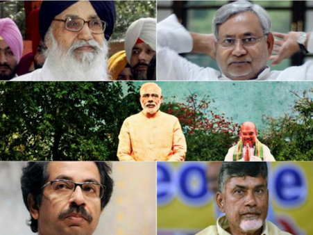 పెరుగుతున్న 2019 అమిత్ షా ఆకాంక్షలు: ఎన్డీయే కొడిగట్టిపోతుందా?