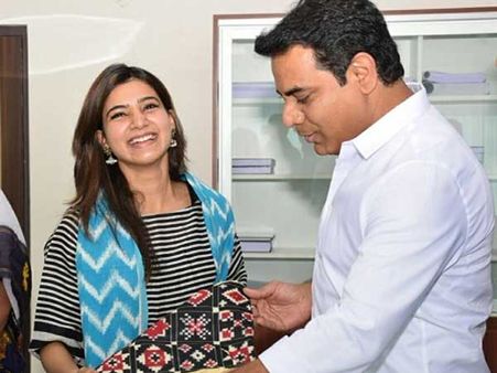 సమంతకు మంత్రి కేటీఆర్ థ్యాంక్స్, 1995 నాటి తన ఫోటోను పోస్ట్ చేసిన కేటీఆర్