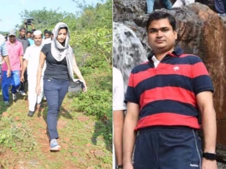 అమ్రపాలి బాటలో కలెక్టర్ సర్ఫరాజ్: గుట్టలను చుట్టేశారు(పిక్చర్స్)