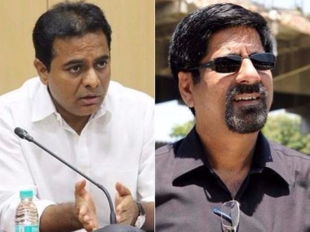 కెటిఆర్‌ను ఆకాశానికెత్తిన మాజీ క్రికెటర్ శ్రీకాంత్: తన ఫ్లెక్సీలు వద్దన్న మంత్రి