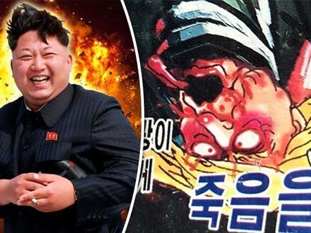 'ట్రంప్'ను తలకిందులుగా వేలాడదీసి!: కిమ్ మామూలు షాక్ ఇవ్వలేదు..