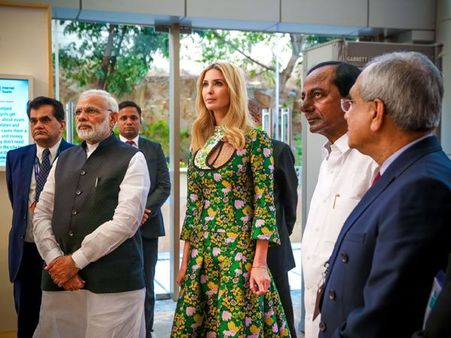 బిర్యానీ కాదు: కెసిఆర్ మాటకు ఇవాంక ట్విస్ట్ ఇలా...