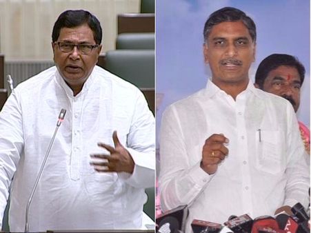 మంత్రి హరీష్‌కు జానారెడ్డి కౌంటర్: సభలో నవ్వులు, ఏం జరిగిందంటే?