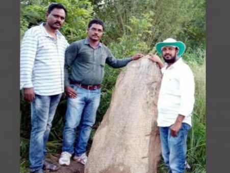 నెల్లూరు జిల్లాలో బయటపడ్డ 445ఏళ్ల నాటి రాతి శాసనం..
