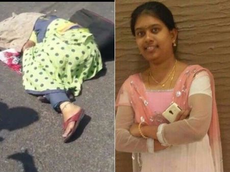 డ్రైవర్ తొందరపాటు, టెక్కీ చెవిలో ఇయర్ ఫోన్స్: బస్సు చక్రం కిందపడి టెక్కీ శిరీష మృతి