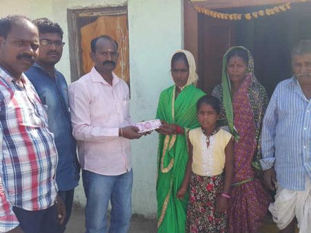 గంగారాం కుటుంబానికి ఎన్నారైల ఆర్థిక సాయం