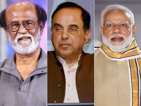 చదువూసంధ్యా లేదు: రజనీపై స్వామి తీవ్రవ్యాఖ్యలు, మోడీపై తలైవా నో