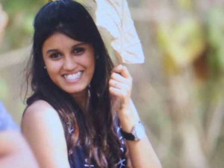 ఐదో అంతస్థు నుంచి పడి మహిళ మృతి: భర్తపై అనుమానాలు