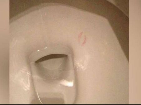 2018 వింత ఇదే: టాయ్‌లెట్ బౌల్‌లో అందమైన పెదాలతో ‘ముద్దు’ ఎవరెట్టారు?