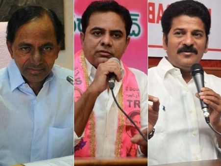 కేటీఆర్ కన్నా కేసీఆర్ పాపులర్: కాంగ్రెసులో రేవంత్ రెడ్డి టాప్