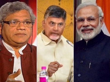 మోడీతో కలిసి ఘనకార్యం చేస్తామన్నారు: బాబును ఏకేసిన ఏచూరి, 8న రాష్ట్రబంద్