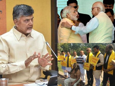 టీడీపీ ఎంపీలకు షాక్: నేనెవర్ని చెప్పడానికి.. జైట్లీతో మాట్లాడి చేతులెత్తేసిన అద్వానీ