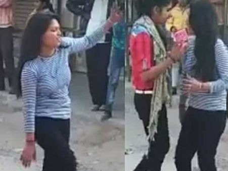 ప్రియుడి మోసం: డీజేతో వెళ్లి ఇంటి ముందు చిందేసింది(వీడియో)