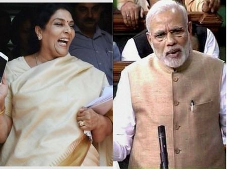 నవ్వుపై జిఎస్టీ లేదు: మోడీ వ్యాఖ్యపై మరోసారి రేణుకా చౌదరి ధ్వజం
