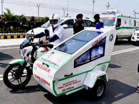 ఎపిలో అటవీ ప్రాంతాలకు ఫీడర్‌ అంబులెన్సులు...దేశంలోనే తొలిసారి...