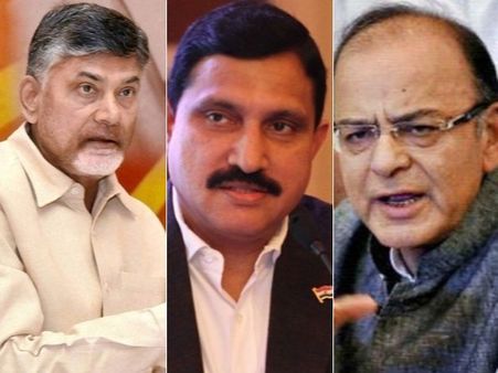 జైట్లీ రమ్మన్నారు, ఏం చేద్దాం: సుజన, జాగ్రత్త... ఇప్పుడా అని చంద్రబాబు ఆగ్రహం