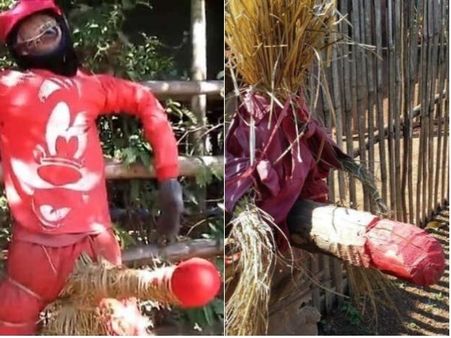 రాత్రయితే 'నైటీ'ల్లో మగవాళ్లు: ఇంటి ముందు పెద్ద పురుషాంగాలతో దిష్టిబొమ్మలు..