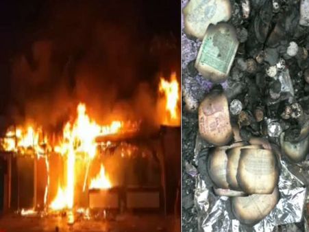 విజయవాడ లెనిన్ సెంటర్లో భారీ అగ్నిప్రమాదం...రూ. 40 లక్షల ఆస్థి నష్టం!