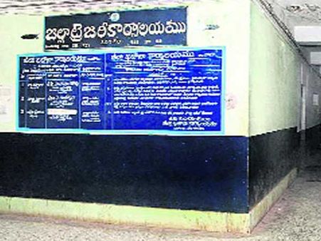 ప్రకాశం జిల్లా ట్రెజరీలో...నిలిచిపోయిన రూ.100 కోట్లు:ఉద్యోగుల ఇక్కట్లు