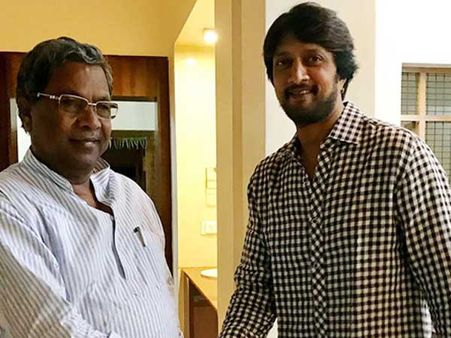 జేడీఎస్ తర్వాత సీఎం సిద్ధరాయ్యను కలిసిన నటుడు సుదీప్: కర్ణాటకలో ఏం జరుగుతోంది?