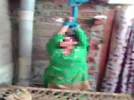 ఆమె వేదన వర్ణనాతీతం: బెల్టుతో కొట్టి సీలింగ్ ఫ్యానుకి కట్టేశాడు..