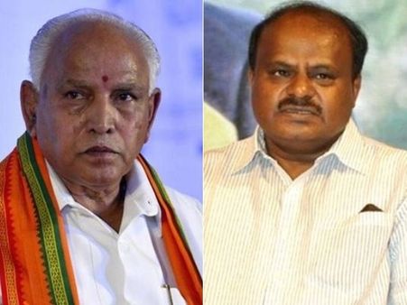 ఏ పార్టీకి ఎన్ని వచ్చాయంటే: గవర్నర్‌తో సీఈసీ, యెడ్డీ ప్రకటనతో కాంగ్రెస్-జేడీఎస్‌లో అలజడి