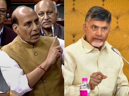 నేను స్నేహితుడ్ని అని చెప్పడం కాదు: హోదా ఇబ్బందిపై రాజ్‌నాథ్‌కు బాబు కౌంటర్