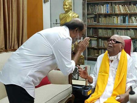 కరుణ కోలుకోవాలని శ్రీలంక అధ్యక్షుడు లేఖ, రేపు ఆసుపత్రికి రజనీకాంత్