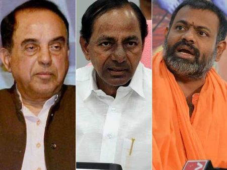 పరిపూర్ణానందను బహిష్కరిస్తారా, కోర్టుకెళ్తా: కేసీఆర్‌కు సుబ్రహ్మణ్యస్వామి హెచ్చరిక