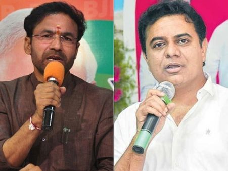 ట్వీట్ యుద్ధం: కేటీఆర్ విమర్శలు, కిషన్ సైటైర్లు