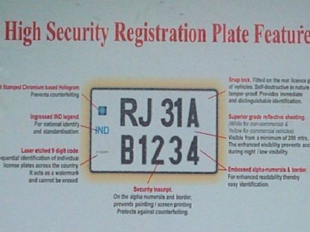 చేతితో రుద్దితో పోతుంది!ఇదేం...హై సెక్యూరిటీ నంబర్ ప్లేట్!:వాహనదారుల అసంతృప్తి