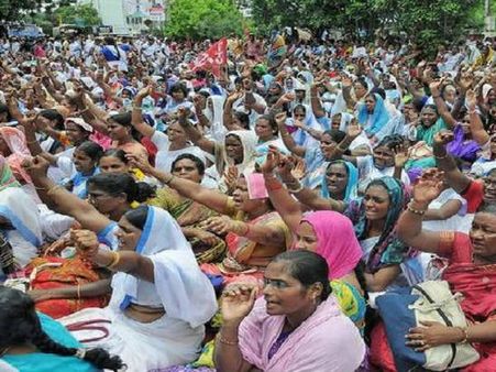 ఎపి:రాష్ట్రంలో నిరసనల హోరు...మంగళగిరిలో ఉద్రిక్తత;రేపు మరికొన్ని సంఘాల ఆందోళన