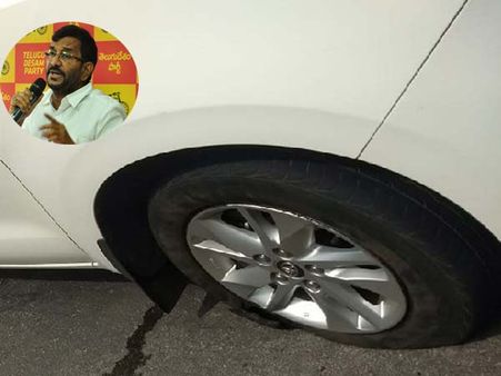 మంత్రి సోమిరెడ్డికి తృటిలో తప్పిన పెను ప్రమాదం:డ్రైవర్ చాకచక్యం కాపాడింది!